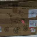 MAXWALK Rollator Walker for Seniors with Seat, 12" All Terrain Wheels