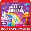 Doctor Jupiter Girls' First Amazing Science Kit for Kids Ages 4-5-6-7-8 | Birthday Gift Ideas for 4+ Year Old Girls | Learning & Educational Projects | STEM Toy with 100+ Experiments