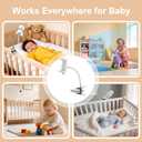 Universal Baby Monitor Mount 2026 Upgraded - Adjustable Gooseneck Flex Stand for Crib - Secure Clip Clamp Holder Compatible with HelloBaby HB6550/HB65/HB66, Nanit Pro, VTech & Most Baby Monitors