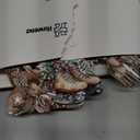 36 Pieces Wooden Christmas Decorative Ornaments Bulk for Tree Retro Christmas Hanging Ornaments Xmas Pine Cone Elk Truck Snowman Gingerbread House Home Hanging Signs with Rope for Party Decor