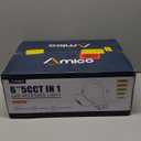 Amico 24 Pack 6 Inch 5CCT Ultra-Thin LED Recessed Ceiling Light with Junction Box, 2700K/3000K/3500K/4000K/5000K Selectable, 1050 Lumens, Dimmable Canless Wafer Downlight, 12W Eqv 110W-ETL&FCC