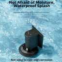 2 x Magnetic Doors Stoppers for Bottom of Door, Door Wedge StopperNo Drill Invisible Doorstops for Inside Door, Heavy Duty Magnetic Doors Catch Holder to Keep Doors Open