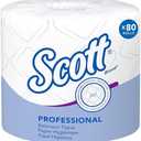 Scott Professional Standard Roll Bulk Toilet Paper (04460), 2-Ply, Elevated Design, White, Individually Wrapped (80 Rolls of 550 Sheets, 44,000 Sheet Total)