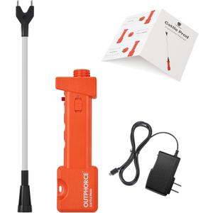 Cattle Prod, Rechargeable Electric Livestock Prod with LED Light, Waterproof Animal Prod for Farm Ranch Herding and Livestock Management - 2026 Upgraded