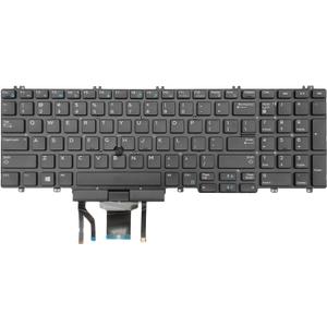PAEBAI+ Replacement Laptop Keyboard Backlight for DELL Precision 7530 7540 7730 US Layout Black