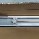 Lotus & Windoware Cordless Faux Wood Blind, Smooth, Bright White, Privacy Slats, Blinds for Indoor Windows, 38" Wide x 48" Long