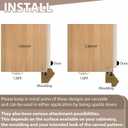 DoubleFill 2 Pack 47" Kitchen Cabinet Light Rail Molding 1-3/8" Wide x 1-1/2" Trim Wood Unfinished Kitchen Cabinet Molding for DIY Cabinetry, Yellow Poplar, 94" Total