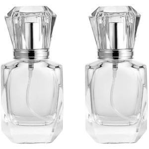2pcs 30ml Refillable Perfume Bottle Glass Empty Bottle Spray Perfume Bottle Small Bottles Spray Refillable Atomizer Scent Bottles