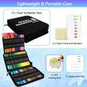 Markers for Adult Coloring Books No Bleeding, 72 Colors Dual Tip Coloring Markers for Adults, Brush&Fine Tip Art Supplies for Calligraphy, Journaling, Sketching, Christmas Gifts for Teens with Case
