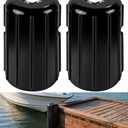 Dock Bumpers Dock Corner Bumper Fender Marine Boat Dock Bumpers for Edge Corner,Inflatable Dock Protection,Soft UV-Resistant Marine-Grade Vinyl,Stainless Steel Mounting Hardware Included,8"x16"