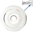 1/4" Spacer for Tub Spout, Flange Trim Ring for Bath Faucet, Eschutcheon Cover Plate for Spigot with Split PVC Blocking Water, Shower Pipe Remodeling Sealer (304SUS-Chrome)