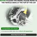 Front Right Passenger Side CV Axle Shaft Assembly Fit for Nissan Maxima V6 3.5L 2009 2010 2011 2012 2013 2014 (for S SV Model Only)