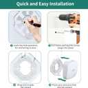 HomeMount Made for Eero Pro 6/6e Wall Mount - Secure & Sleek Cable Management, Compatible with eero Pro 6/6e, Durable ABS Material, Easy Installation