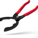 HORUSDY 12" Adjustable Oil Filter Pliers, Adjustable Oil Filter Wrench Removal Tool (Red)