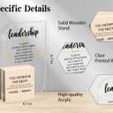 Leadership Gifts, Appreciation Gifts For Leader, Office Desk Signs For Women Men, Desk Decor For Boss Manager Supervisor Principal, Inspirational Acrylic Plaque (6.7 x 4.1 inches) -A-04