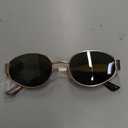 SA106 Womens Classic Retro Dad Fashion Oval Round Metal Rim Sunglasses