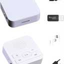 MP3 Player: Portable, Screen-Free, with Wired Headphones & Speaker Play. with 4GB Memory Card (Stores 500+ Songs), HD Resin Panel, Ideal Student Gift. (Pearlescent White)