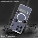 Magnetic Case for Motorola Moto G Power 2025, [Compatible with MagSafe] Built-in Flat Metal Kickstand, Thicken Bumper Frame Military Grade Protection Phone Cover for Moto G Power 5G 2025 (Clear)