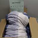 Litanika Queen Comforter Set Mineral Blue - 3 Pieces Lightweight Fluffy Bedding Comforter Sets, All Season Down Alternative Comforter (1 Comforter, 2 Pillowcases)