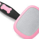 Glendan Dog Brush & Cat Brush- Slicker Pet Grooming Brush- Shedding Grooming Tools(Pink) (Large)