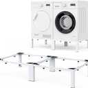 Adjustable Washer Dryer Pedestal - Heavy Duty & Universal Washer Pedestal & Washing Machine Stand Fit (40.9-66.14L 20.47-33.07W 12.6H inch) - Compatible with Front Load Washers & Dryers
