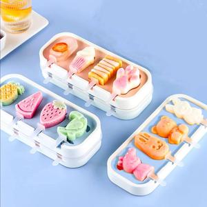 Popsicle Molds Set, Cute Animal Ice Popsicle Molds for Freezer with Lids and Sticks for DIY Popsicle