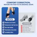2PCS Bunion Corrector for Women & Men Big Toe Straightener with Splint & Anti Slip Gel Cushion Pads for Bunion Correction Hallux Valgus Pain Relief, Comfortable & Breathable for Day/Night Support, Washable