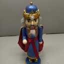 Nutcracker Figures of 15" Christmas Decorative, Nutcracker Puppet Wooden Pure Hand-Painted Nutcracker, Festive Collectible Puppet Toy Kids Gifts Christmas Decorations