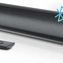 Desobry 16 inch Sound Bar for Smart TV, Small Soundbar with Surround Sound System, Bluetooth Sound Bar with HDMI/ARC/AUX/Coaxial/Optical/USB, Soundbar Speaker for Projector, TV, PC, Table Mountable