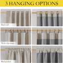 NICETOWN 100% Blackout Linen Curtains 90" Long for Bedroom, Thermal Insulated Living Room Curtains with Liner, Farmhouse Style Linen Blend Window Draperies for Dining Room (2 Panels, 52" W, Natural)