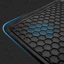Spurtar for Tesla Model 3 Floor Mats 2017-2025, Car Floor Mats All Weather Automotive with 3D Extended Edge, 3 Pack Honeycomb Design Front & Rear Rubber All-Weather Protector, Black