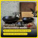 Lodge 9 Inch Cast Iron Mini Wok with Dual Loop Handles PFAS FREE Pre-Seasoned Small Stir Fry Pan Stovetop & Oven Safe Heavy Duty High-Heat Retention Pan Made in USA