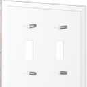 Decorative Switch Plate Covers Orange Pink Ombre Floral Butterfly Lake Water Reflection 2 Gang Wall Plate Double Toggle Light Switch Cover Plate Electric Dual Device Electrical Faceplate (2-Gang Toggle / 5 x 4.9 IN)