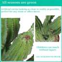 Artificial Cactus 32 INCH Tall Fake Cactus Plants Faux Cacti Saguaro with Planter for Indoor Outdoor Home Office Shop Garden Decoration