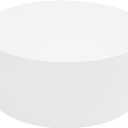 Round Mannequin Display Pedestal Stand, Bridal Shop Cylinder Plinth Raiser Table, Party Event Decor Platform Base Stand for Model Jewelry Display Home Boutiques (White, 19.7*7.9in)