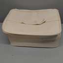 Ethereal Nail Polish Organizer Case, Leather Nail Polish Bag Holds 50+ Bottles (5ml/0.5fl.oz) and Nail Lamp, Nail Storage Organizer with Compartment, Leather White