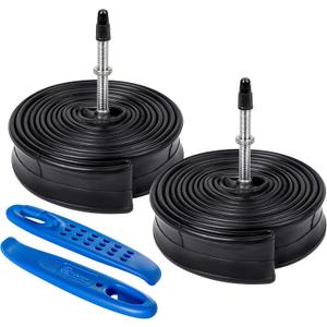 YUNSCM 2-PCS 700C Bike Tubes 700x18C/23C/25C FV48mm Presta Valve 18/25-622 700C Bicycle Inner Tubes Compatible with 700x18C 700x23C 700x25C Bike Bicycle Tire Tubes
