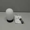 Battery Operated Shower Lamp Waterproof, Small Portable Cordless Table Lamp Rechargeable, Touch Dimmable Mood Light for Home/Patio/Dining/Outdoor (Black)