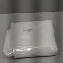 Mebakuk Rectangle Table Cloth Linen Farmhouse Tablecloth Waterproof AntiShrink Soft and Wrinkle Resistant Decorative Fabric Table Cover for Kitchen (White, 60" x 144" (1214 Seats))