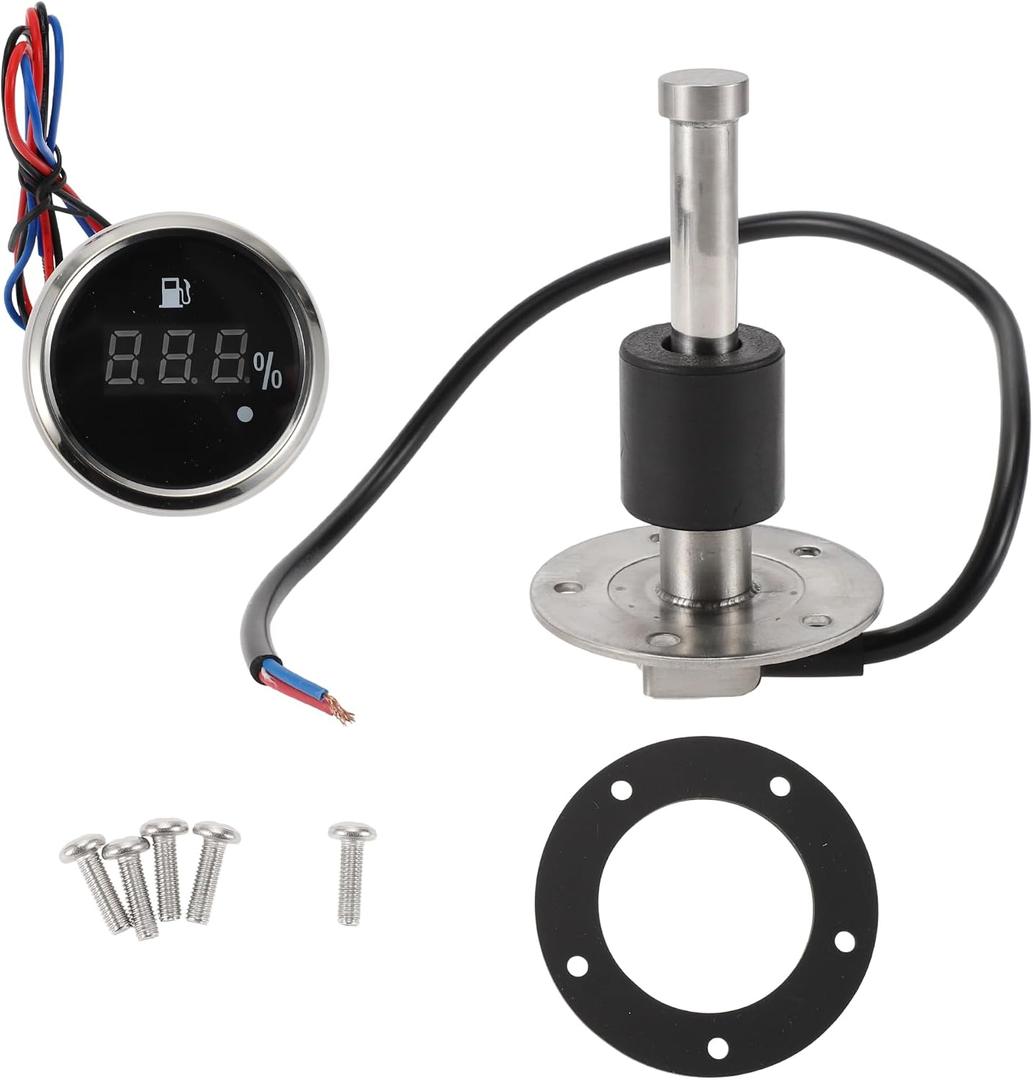 100mm Length Fuel Sending Unit and Gauge Kit Boat Fuel Sending Unit Marine Fuel Sender Unit Metal 1 Set 240-33 Ohm