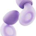Loop Dream  Silicone/Memory Foam Earplugs for Sleep Comfort | Comfortable Ear Plugs for Muffling Snoring & Sleeping | Customized Fit | 27dB (SNR) Noise Reduction (Lilac)