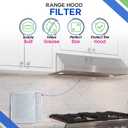 Bagean Stove Hood Vent Filter 11.8" x 14.3" BPS1FA30 - Compatible with NuTone Allure & Broan Range Hood Filter Replacement 99010299 - Fits QS1 QS2 30" Hoods - Blocks Grease & Filters Oven Air (4-Pk)