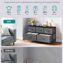 SONGMICS BELLAH Collection - Dresser for Bedroom, Chest of Drawers, Storage Organizer Unit, Closet, Entryway, Steel, 5 Drawers, Modern, Slate Gray ULGS322GN02S