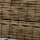 UNISHADES Cordless Bamboo Roman Shades for Windows, Size (32.5" W × 64" H) Colour (Eastfield Teak)