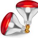 250 W att R40 Incandescent Light Bulbs (2-Pack) - Bathroom Infrared Heat Lamp for Chickens Chicks Puppies Reptiles Livestock Poultry , Sauna Red Light Therapy Bulb | 2,000 Hour Rated, E26 Base, 120V