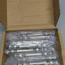10 Pack 5" Brushed Silver Cabinet Pulls, Hollow (3" C-C) Universal Cabinet Handles for Kitchen/Bathroom/Dresser, Cupboard Hardware for Bar Pulls