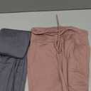 2 Pack Women's Wide Leg Pants with Pockets - Casual Loose Yoga Trouser Pants Sweatpants Palazzo Lounge Pajama Pants Small