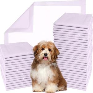 GREEN LIFESTYLE Pee Pads - Super Absorbent & Leak-Proof Pee Pads for Dogs - Puppy Pads - Waterproof Dog Pads, Lavender Scented Dog Training Pads for Cats, Rabbits (Pack of 80 - 22x22) (80 Pack - 22x22)