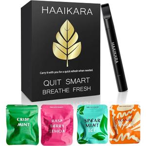 Natural Herbal Air Stick – Non Electric LongLasting Flavored Air Diffuser Refreshing Support Smokeless Inhaler– 4Pack for Quit Smoking & Stress Relief