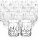 24 Pack 14oz Acrylic Whiskey Glasses, Transparent Unbreakable Old Fashioned Tumblers for Whiskey, Bourbon, Scotch, Cocktails, and Mixed Drinks – Shatterproof, Dishwasher Safe, Bar & Home Use